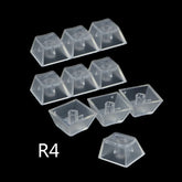 10Pcs Transparent ABS Keycaps Mechanical Keyboard Matte Backlit for Key caps For Cherry Gateron Kailh